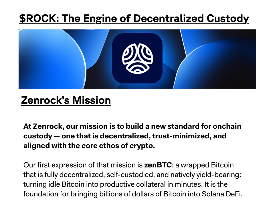 $ROCK: The Engine of Decentralized Custody